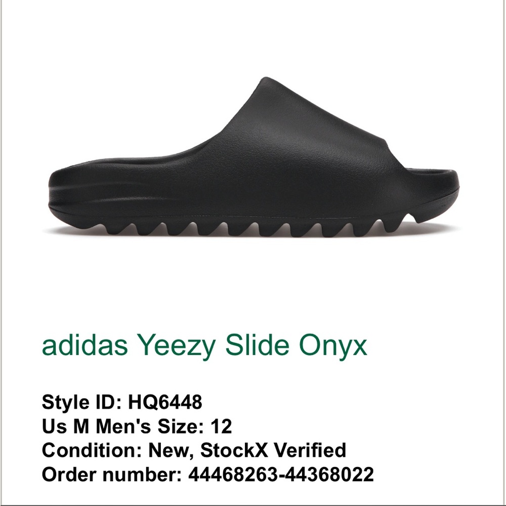 Brand New!  Never Wore!  Black Yeezy Slides!
